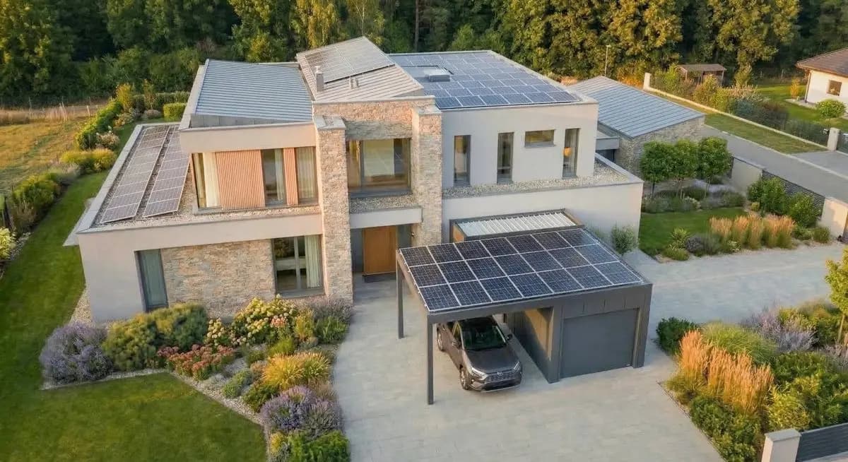 Solar Carport with EV Charging Station